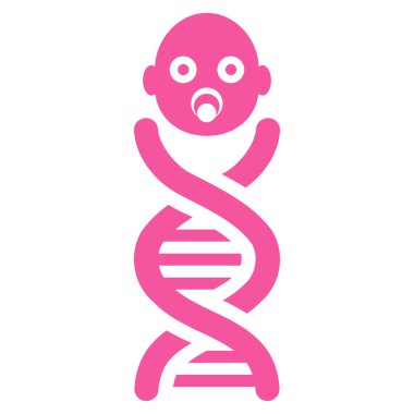 Bebek genler düz vektör simgesi