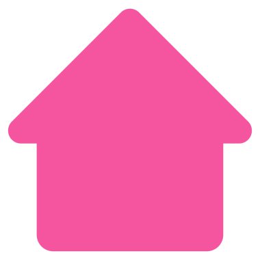 Kabin düz vektör simgesi