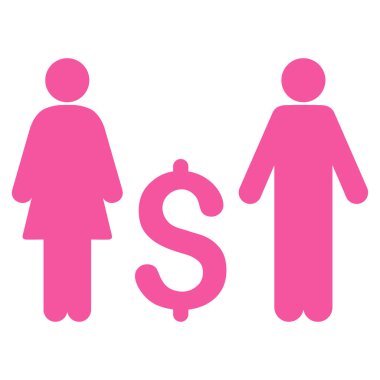 Aile Doları düz vektör simgesi