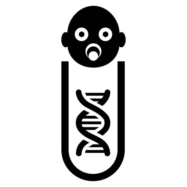Genetisk babyanalyse Flatvektor Icon – stockvektor