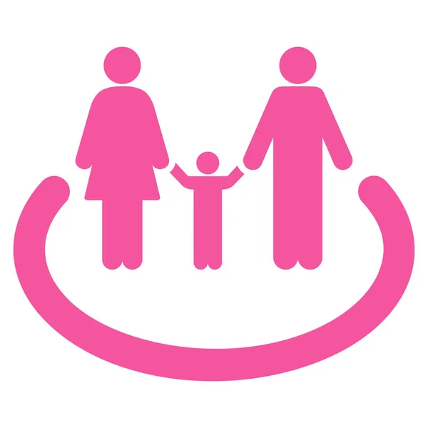 Family Area Flat Vector Icon — Stock Vector