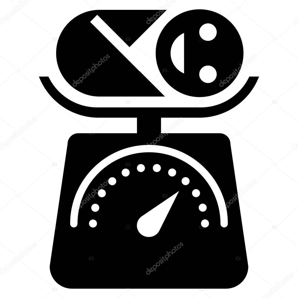 Download Bébé poids plat Vector Icon — Image vectorielle ahasoft © #138094244
