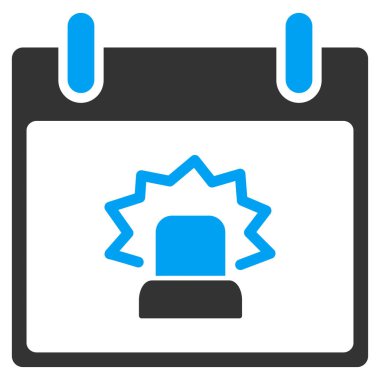 Uyarı takvim gün vektör araç çubuğu simgesi