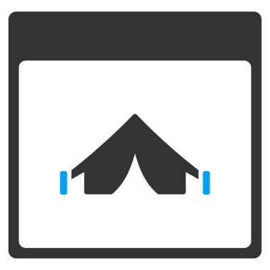 Kamp takvim sayfası vektör araç çubuğu simgesi