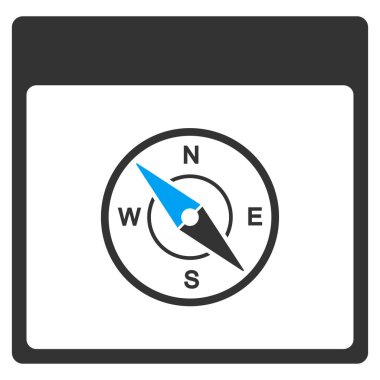 Pusula takvim sayfası vektör araç çubuğu simgesi