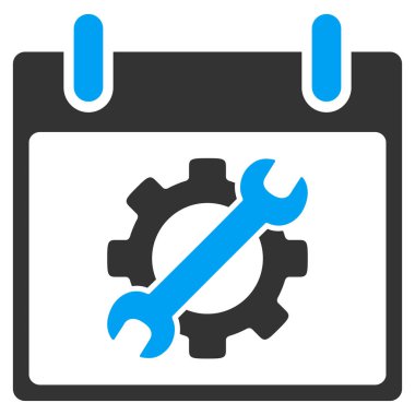 Yapılandırma araçları takvim gün vektör araç çubuğu simgesi