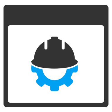 Geliştirme takvim sayfası vektör araç çubuğu simgesi