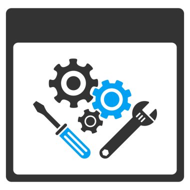 Vites Araçlar sayfa vektör araç çubuğu simgesi takvimi