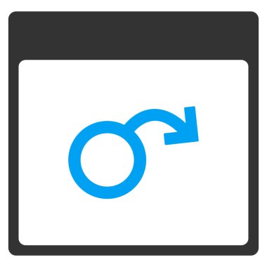 İktidarsızlık takvim sayfası vektör araç çubuğu simgesi