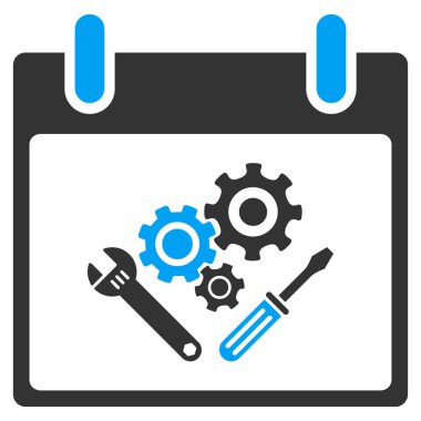 Araç Araçlar takvim gün vektör araç çubuğu simgesi