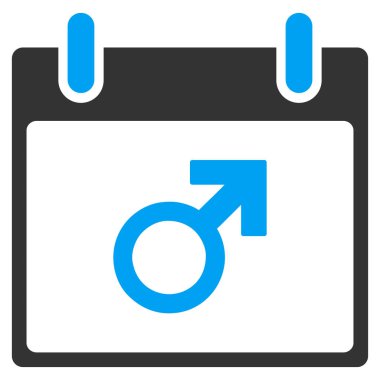 Mars erkek sembol takvim gün vektör araç çubuğu simgesi