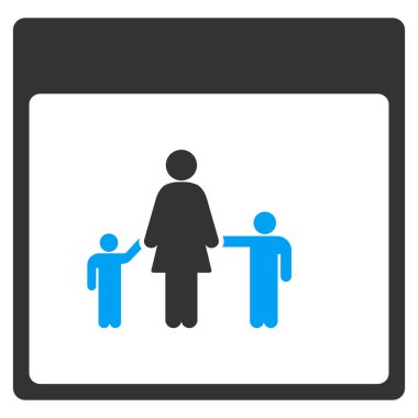 Anne takvim sayfası vektör araç çubuğu simgesi