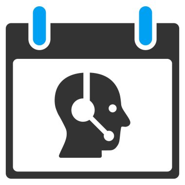 Operatör takvim gün vektör araç çubuğu simgesi