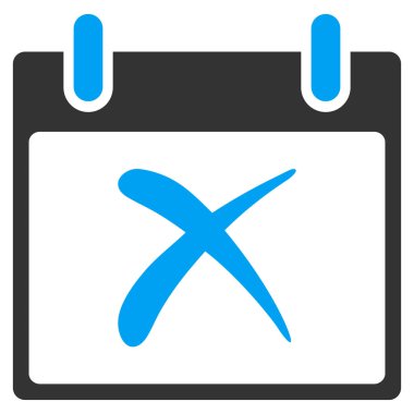 Takvim gün vektör araç çubuğu simgesi reddetmek