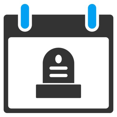 RIP anıt takvim gün vektör araç çubuğu simgesi