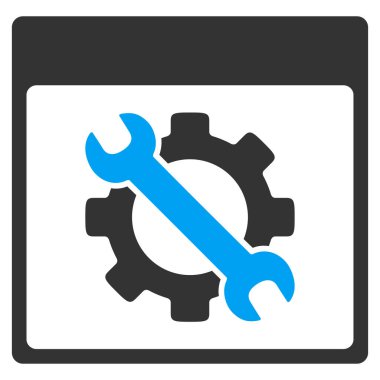 Takvim ayarlarını Araçlar sayfa vektör araç çubuğu simgesi