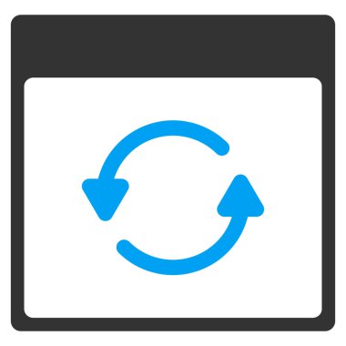 Update takvim sayfası vektör araç çubuğu simgesi