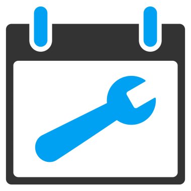 İngiliz anahtarı aracı takvim gün vektör araç çubuğu simgesi