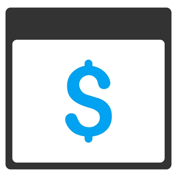 Dolar Moeda Calendário Página Vector Toolbar Ícone — Vetor de Stock