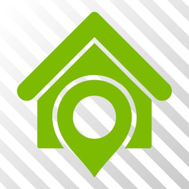 Realty konumu vektör simgesi