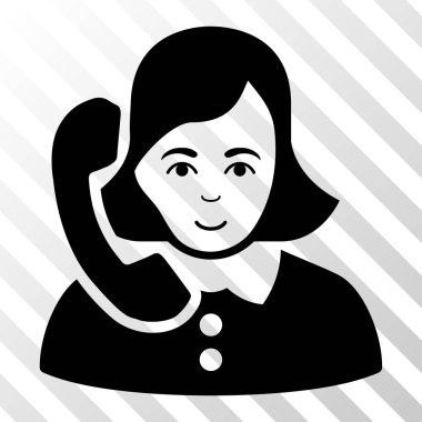 Resepsiyonist vektör simgesi