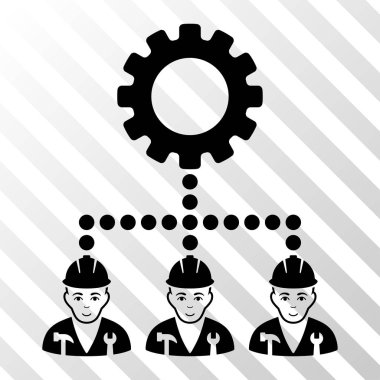 Servis personeli vektör simgesi