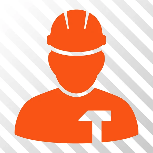 Builder osoba wektor ikona — Wektor stockowy