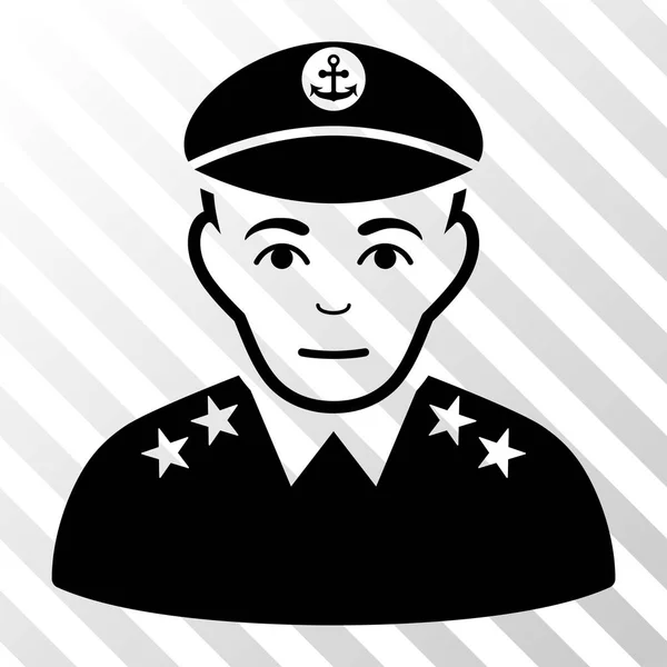Ikona wektor wojskowy kapitana — Wektor stockowy