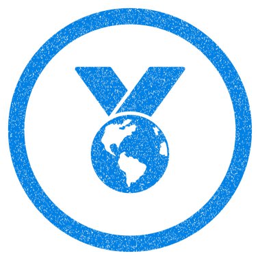 Dünya madalya yuvarlak simge pencere boyutu