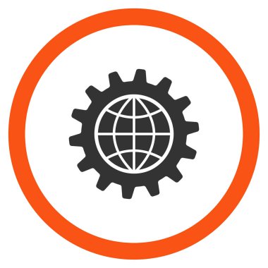 Genel seçenekleri düz yuvarlak vektör simgesi