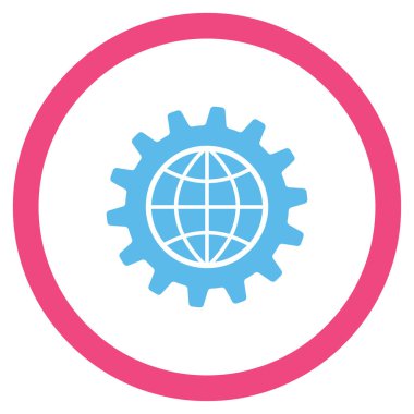 Genel seçenekleri düz yuvarlak vektör simgesi