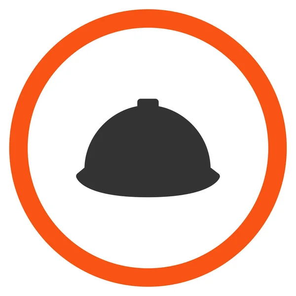 Tvůrce helmu plochý zaoblený vektorové ikony — Stockový vektor