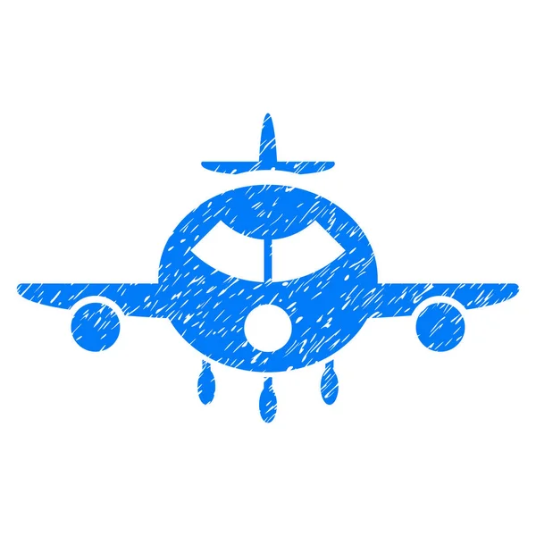 Lading vliegtuigen korrelige textuur pictogram — Stockvector