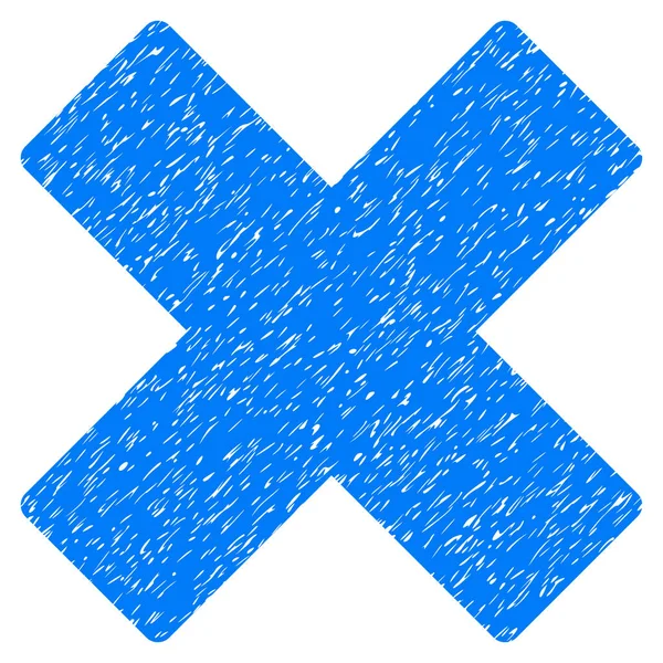 X-Cross korrelige textuur icoon verwijderen — Stockvector