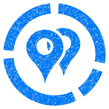 Geo diyagramı grenli doku simgesi