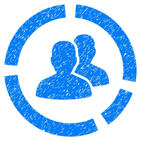 Demografi diyagramı grenli doku simgesi