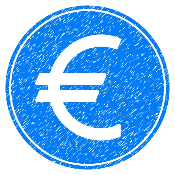Euro-érme szemcsés textúra ikon — Stock Vector