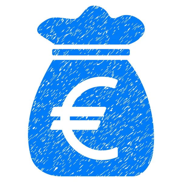 Euro dinheiro saco grão textura ícone —  Vetores de Stock