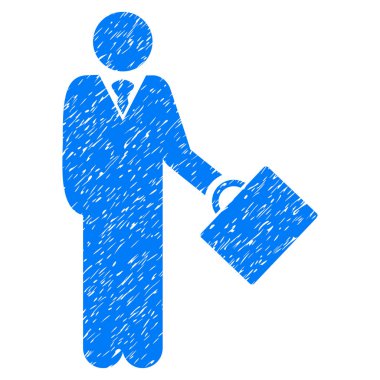 İşadamı grenli doku simgesi