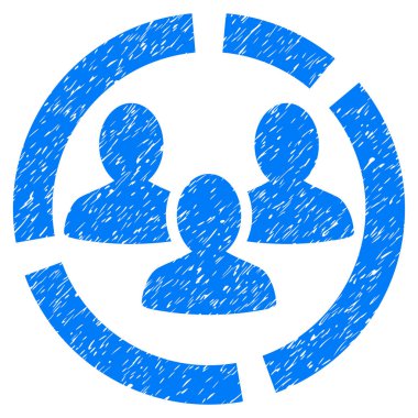 Demografi diyagramı grenli doku simgesi