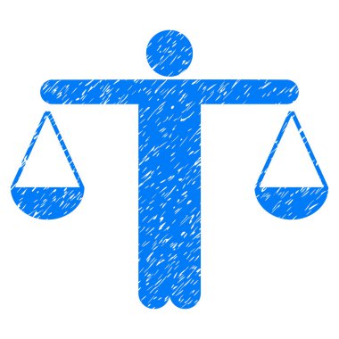 Yargıç kişi grenli doku simgesi