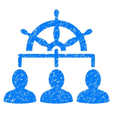 Yönetim direksiyon grenli doku simgesi