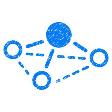 Molekül grenli doku simgesi