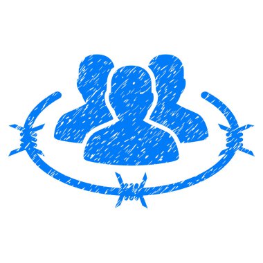 Sıkı yönetim grenli doku simgesi