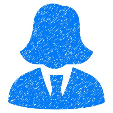 İş kadını grenli doku simgesi