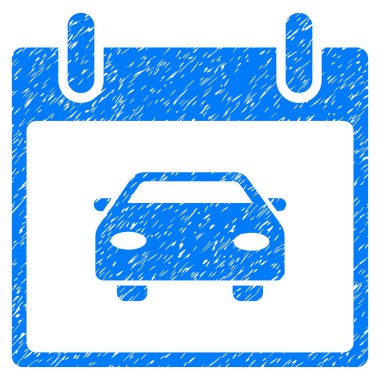 Araba takvim gün grenli doku simgesi