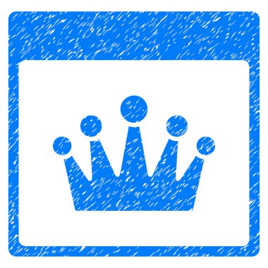 Taç takvim sayfası grenli doku simgesi