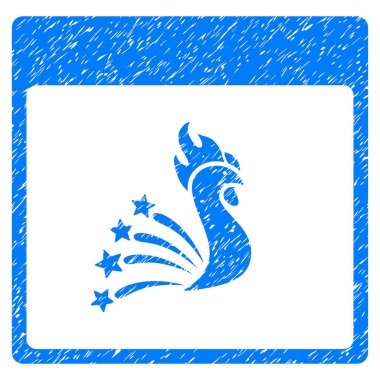 Festival horoz takvim sayfası grenli doku simgesi