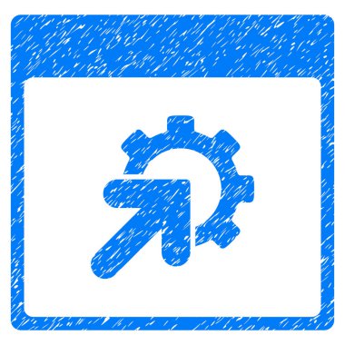 Dişli Tümleştirme takvim sayfası grenli doku simgesi