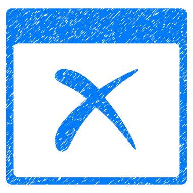 Takvim sayfası grenli doku simgesi reddetmek